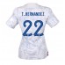 Günstige Frankreich Theo Hernandez #22 Auswärts Fussballtrikot Damen WM 2022 Kurzarm